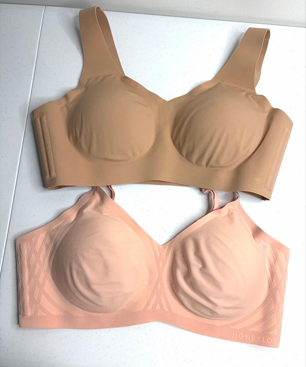 Honeylove Bras Set of 2 Sz XL - Silhouette & Soft Form Pullover Bra